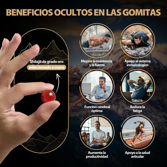 🔥Gold Shilajit Gummies|Energía, fuerza y enfoque