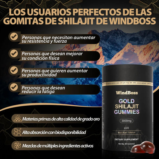 🔥Gold Shilajit Gummies|Energía, fuerza y enfoque